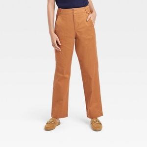 Women's Straight Leg Chino Pants - A New
Day™ Brown